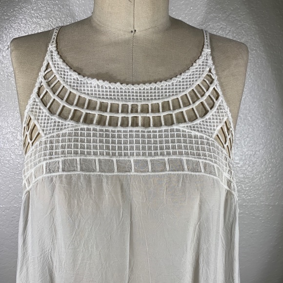 Johnny Was Square Eyelet Tank Tunic SzM NWT - Picture 2 of 5